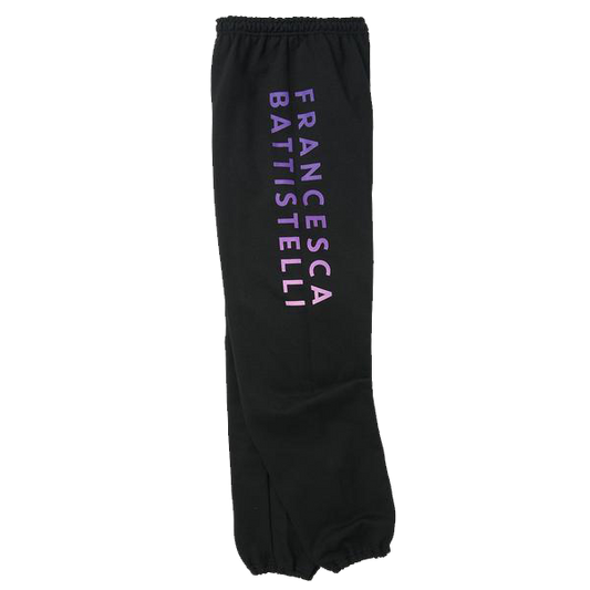 Name ombre logo black sweatpants full leg Francesca Battistelli