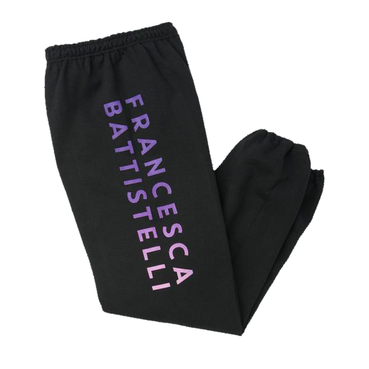 Name ombre logo black sweatpants Francesca Battistelli