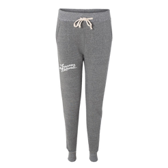 FB name logo gey jogger sweatpants Francesca Battistelli