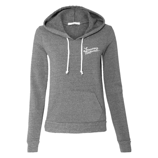 FB name logo grey sweatshirt Francesca Battistelli 