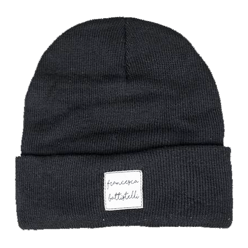 FB name tag black beanie Francesca Battistelli