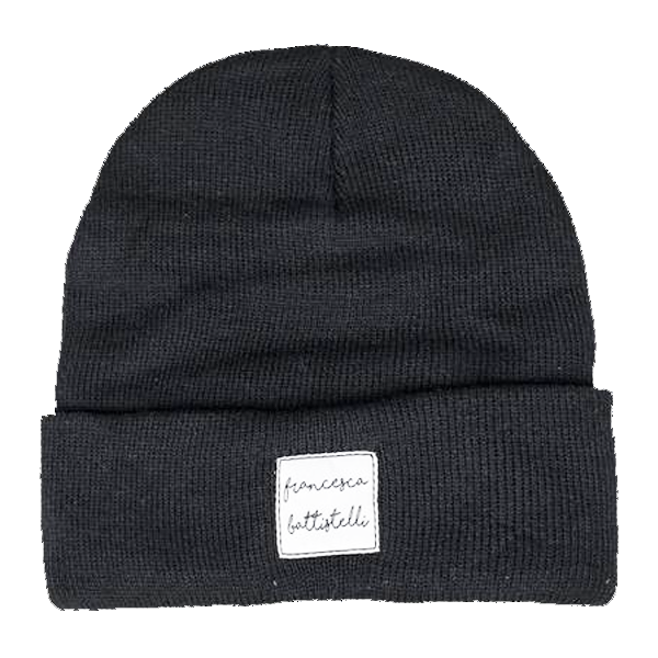 FB name tag black beanie Francesca Battistelli