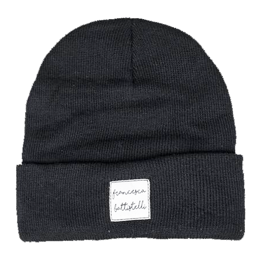 FB name tag black beanie Francesca Battistelli
