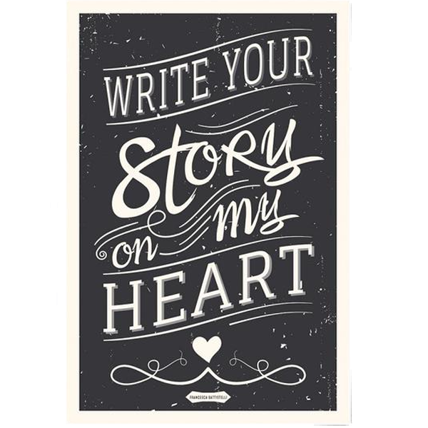Write Your Story Art Print