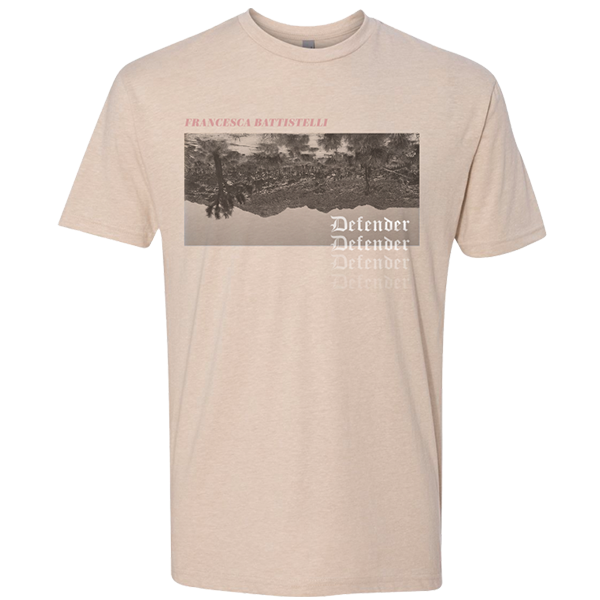 Defender desert photo tan tee Francesca Battistelli