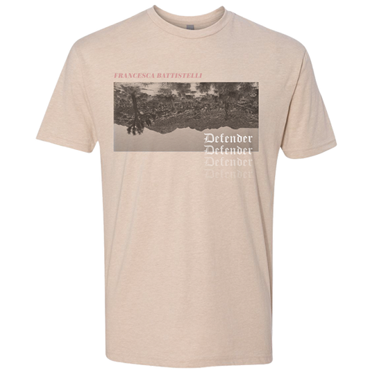 Defender desert photo tan tee Francesca Battistelli