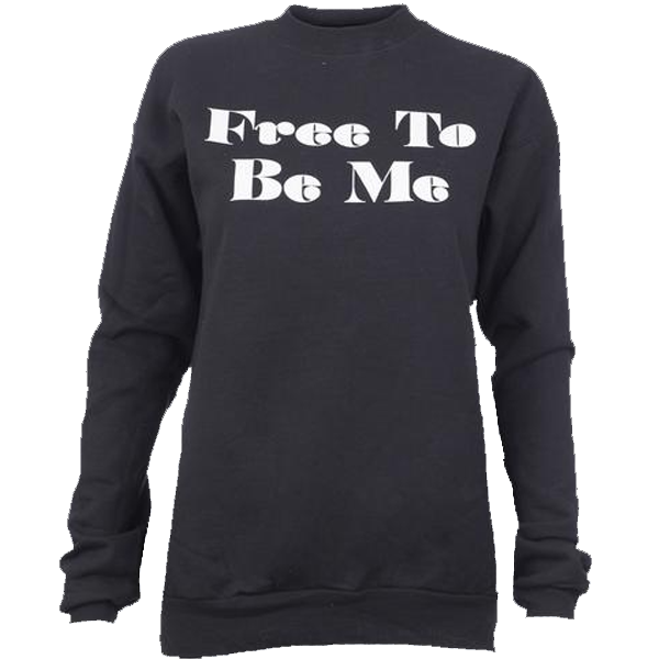 Free To Be Me black sweatshirt front Francesca Battistelli