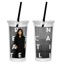 Name logo photo water tumbler Francesca Battistelli