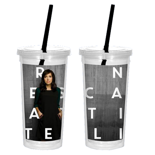 Name logo photo water tumbler Francesca Battistelli
