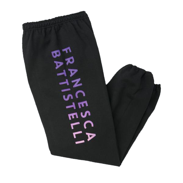 Name ombre logo black sweatpants Francesca Battistelli